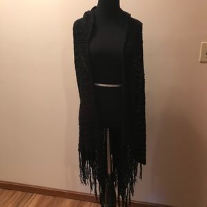 Buckle Daytrip Open Weave Cardigan Sweater